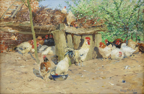 Chicken yard - Hugo Mühlig