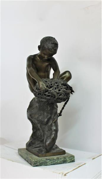 The octopus fisherman, c.1884 - Achille D'Orsi