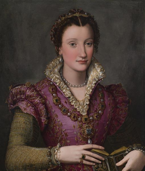 Portrait of a Lady, probably Camilla Martelli De’Medici - Alessandro Allori
