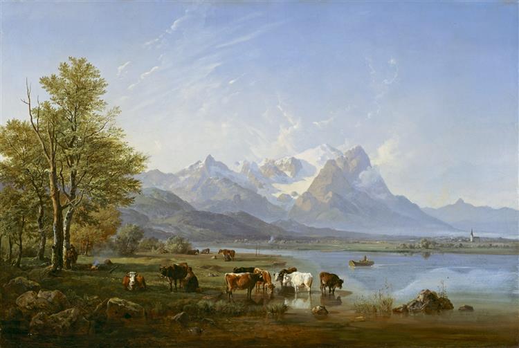 The Garmisch valley - Heinrich Bürkel