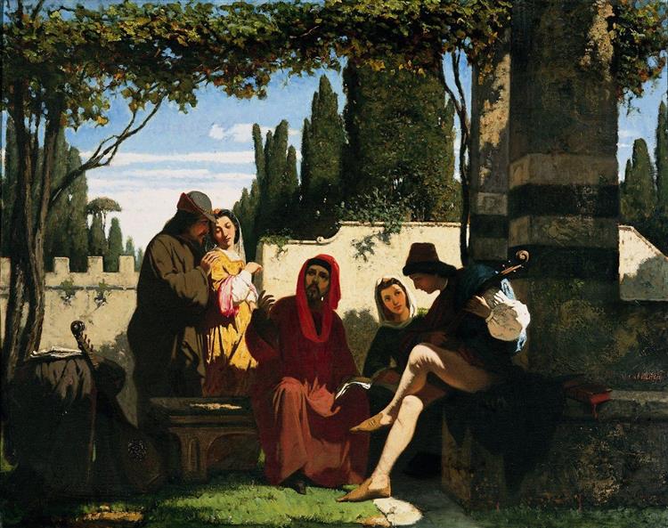 Tuscan Novelists (Storytellers) of the Fourteenth Century, c.1860 - Vincenzo Cabianca
