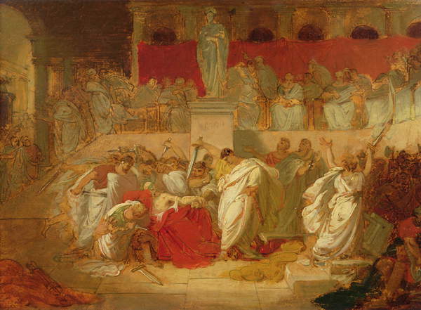 The death of Julius Caesar - Vincenzo Camuccini