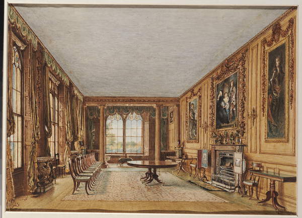 The Winter Dining Room of the Earl of Essex at Cassiobury, 1821 - William Henry Hunt