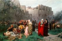 Insult to prisoners Episode of the crusade against the Albigenses in 1211 - Albert Maignan