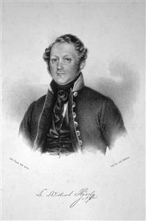 The lieutenant Adalbert Hysel - Johann Baptist Clarot