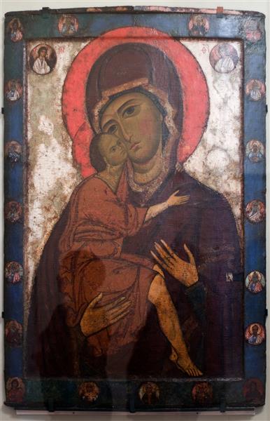 The Mother of God of Tenderness (Theotokos of God of Belozersk), c.1200 - c.1250 - Orthodox Icons