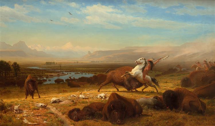 The Last of the Buffalo, c.1888 - Альберт Бирштадт