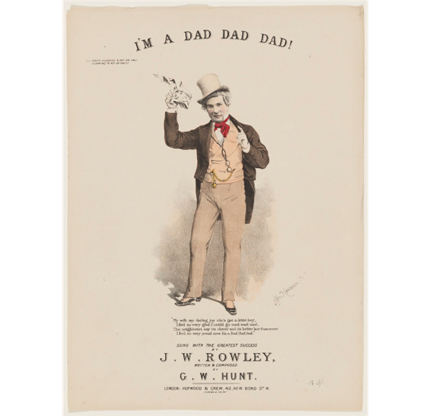 Cover design for ''I'm a Dad Dad Dad!'', Song, 1878 - Alfred Concanen