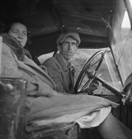 Ditched, Stalled, and Stranded, San Joaquin Valley, California, 1936 - 多萝西·兰格