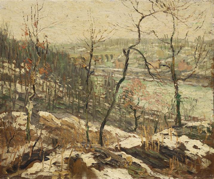 Landscape near the Harlem River, c.1913 - Ernest Lawson