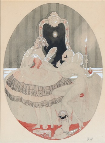 The Wings are Sewn on the Party Dress - Gerda Wegener