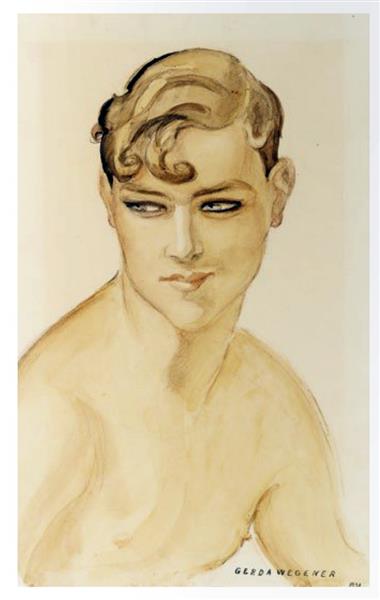 Young Man, Bare Chested, 1938 - Герда Вегенер