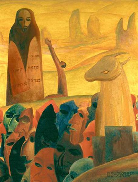 Moses and the Masks, 2002 - Israel Tsvaygenbaum