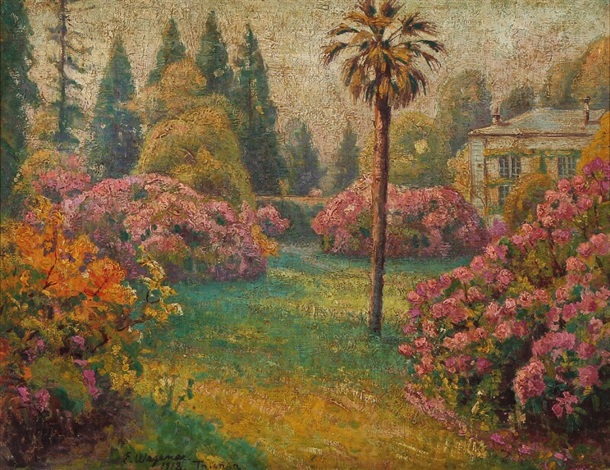 Parklandskab Fra Versailles, 1918 - Лили Эльбе