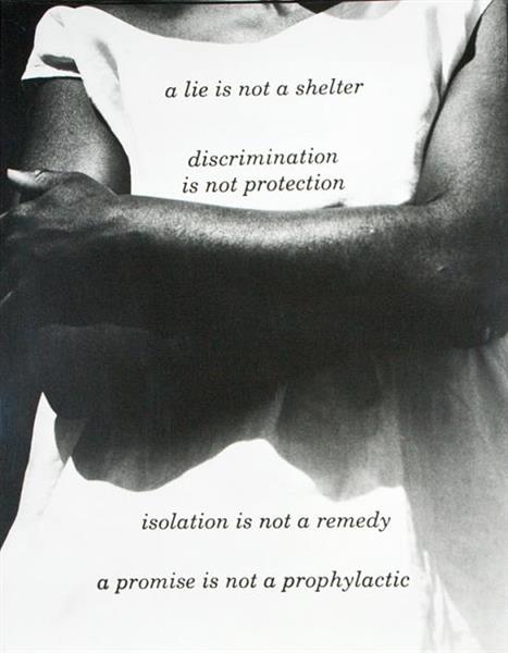 Untitled (A Lie is Not a Shelter), 1989 - Lorna Simpson