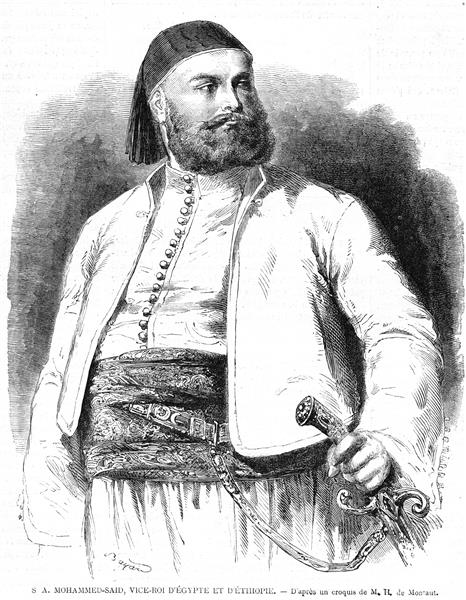 Mohamed Saïd Pasha, Viceroy of Egypt and Ethiopia, 1862 - Émile Bayard