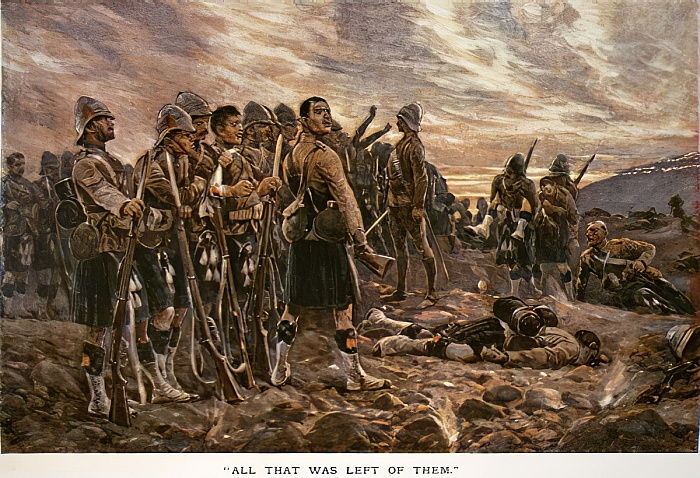 'All that was left of them': The Black Watch after the Battle of Magersfontein, 1899 - Richard Caton Woodville Jr.