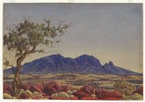 Mount Sonder, MacDonnell Ranges - Альберт Наматжира