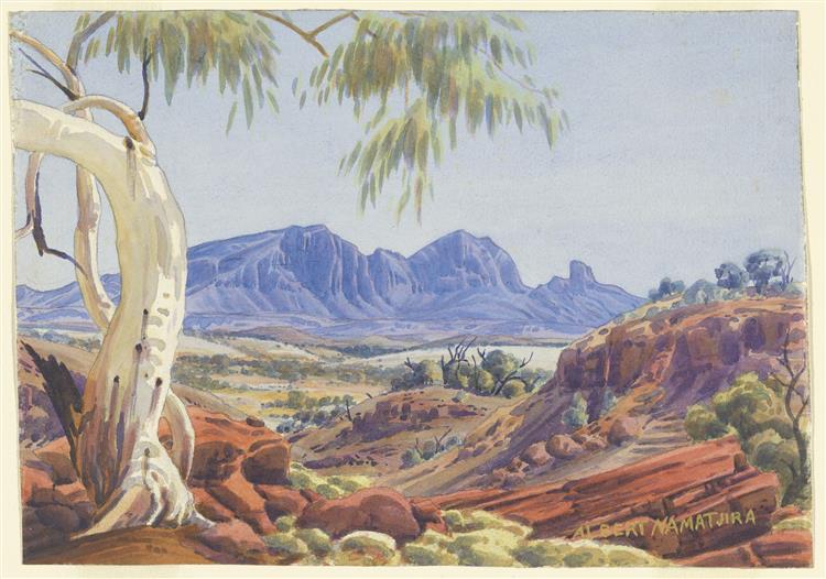 Untitled (Hermannsburg Watercolour), c.1951 - Albert Namatjira