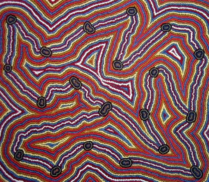 Narripi Dreaming, 1992 - Clifford Possum Tjapaltjarri