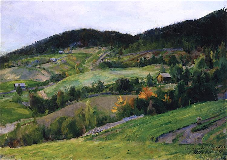 Landscape from Ulvin, 1889 - Harriet Backer