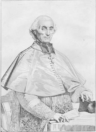 Portrait of Gabriel Cortois De Pressigny, archibishop of Besançon, 1816 - 安格爾