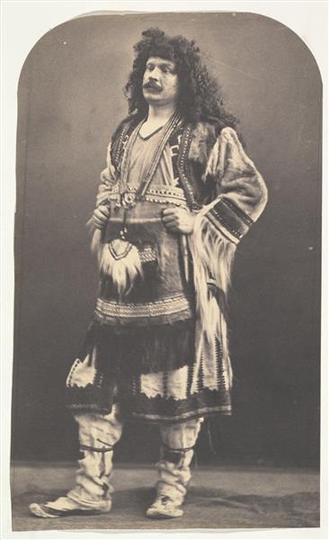 Self Portrait in American Indian Costume, 1863 - Надар