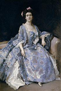 Maria Hahn, Painter's Wife - Raimundo de Madrazo y Garreta