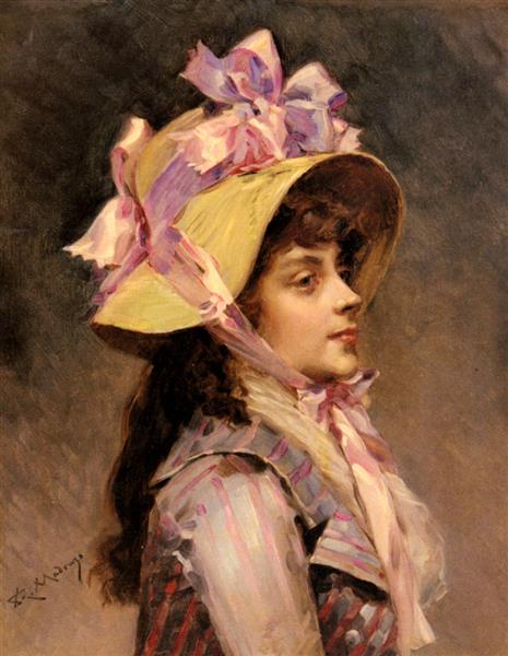 Portrait of a Lady in Pink Ribbons - Raimundo de Madrazo