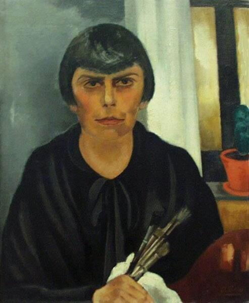 Self-Portrait with Brushes, 1929 - Else Berg