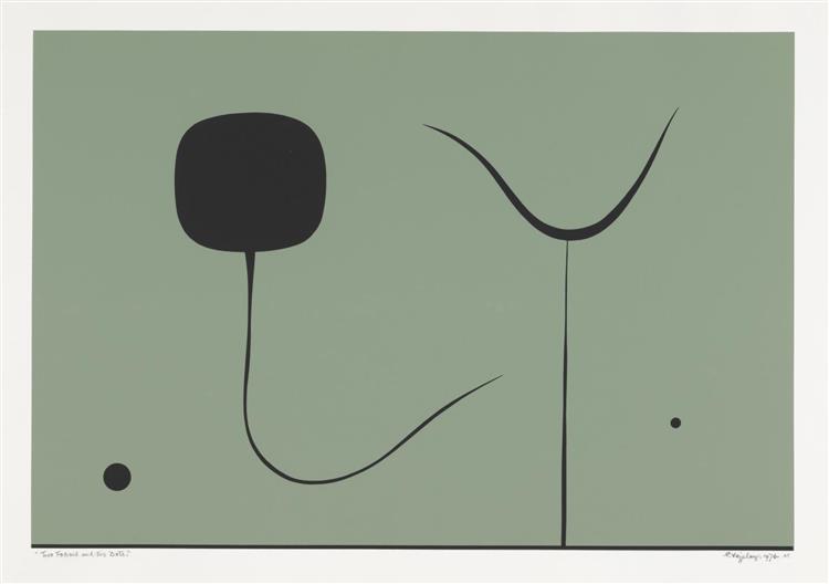 Two Forms and Two Dots, 1976 - Paule Vézelay