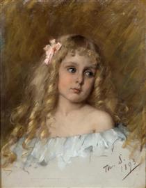 A Portrait of a Little Girl - Тереза Шварце