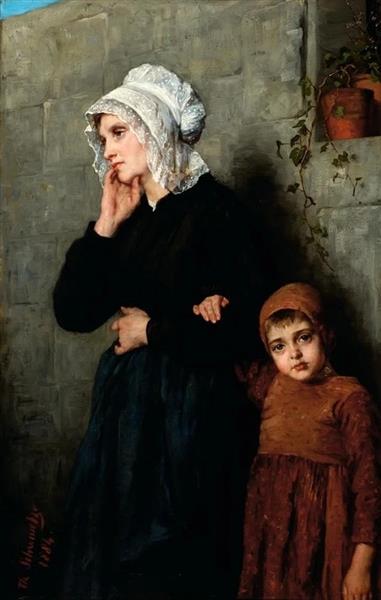 Mother and Child, 1884 - Тереза Шварце