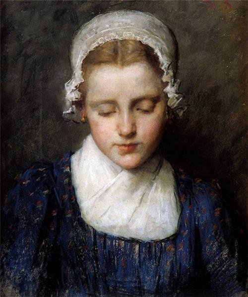 Portrait of a Girl, 1918 - Тереза Шварце
