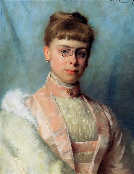 Portrait of Johanna Eugenia Theadora Van Hoorn Schouwe, 1918 - Thérèse Schwartze