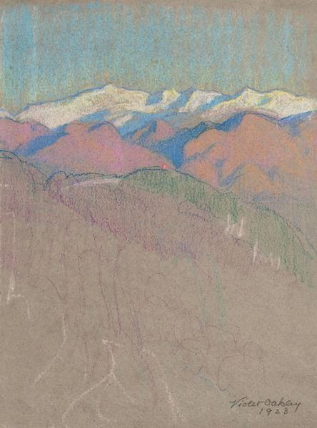 Untitled (Mountain Landscape) - Violet Oakley