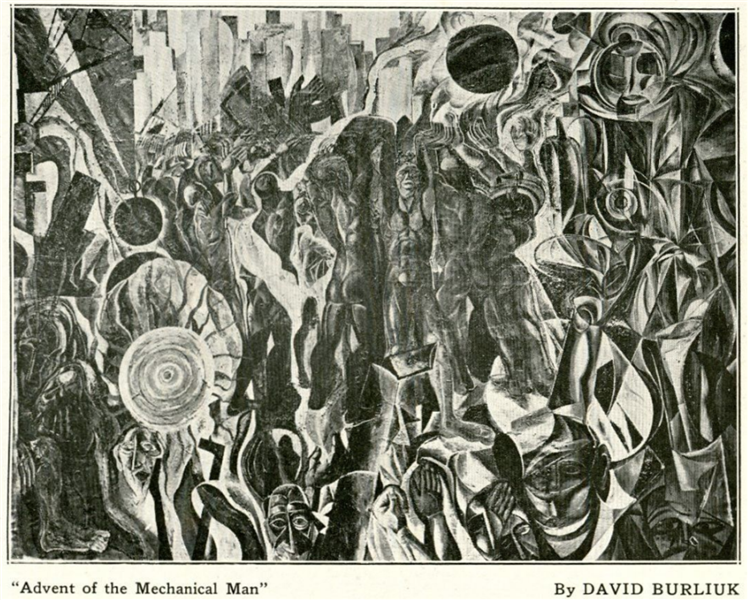 Advent of the Mechanical Man, c.1925 - c.1926 - David Burliuk