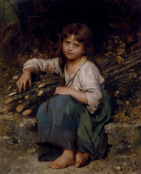 The lumberjack's daughter, 1883 - Léon Bazile Perrault