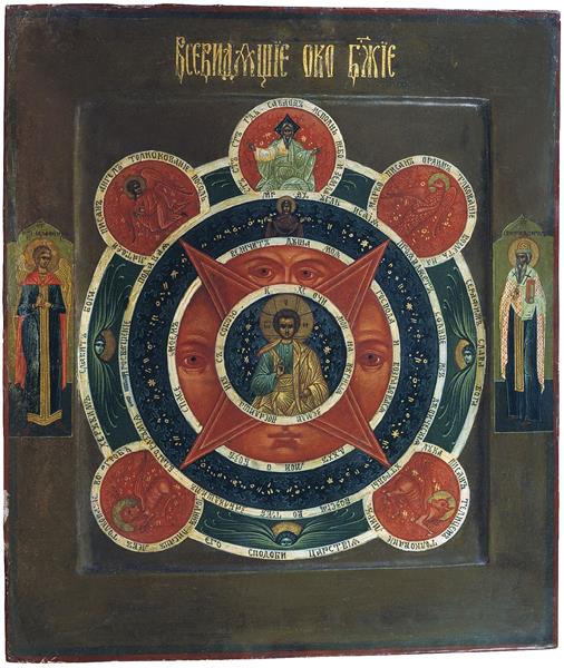 Eye of Providence, c.1850 - Orthodox Icons