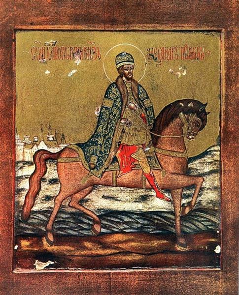 St. Prince Alexander Nevsky, c.1750 - Orthodox Icons