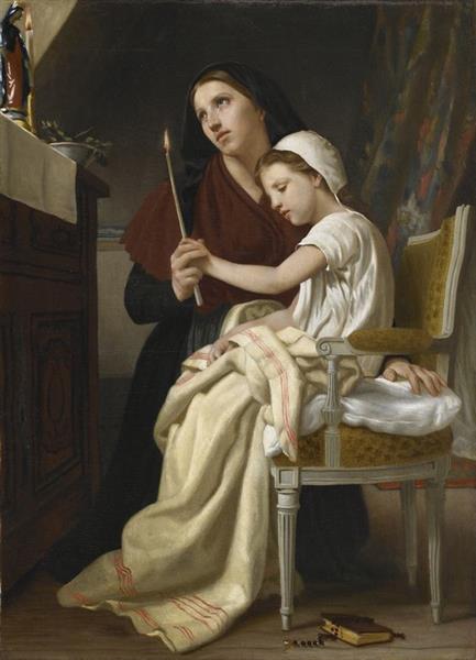 Le voeu, c.1867 - 布格羅