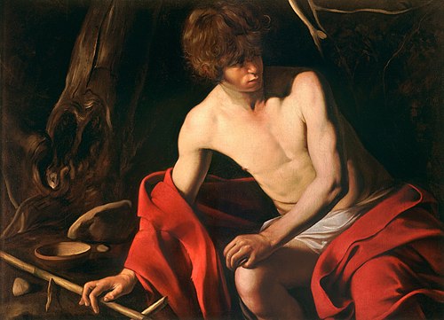 John the Baptist, c.1604 - 卡拉瓦喬