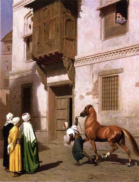 Horse Merchant in Cairo, 1867 - Жан-Леон Жером