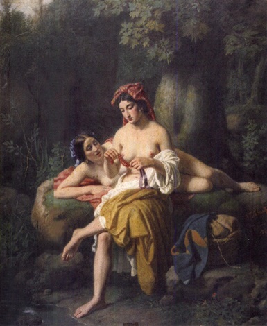 Untitled (Bathers), 1860 - Жан-Виктор Шнетц