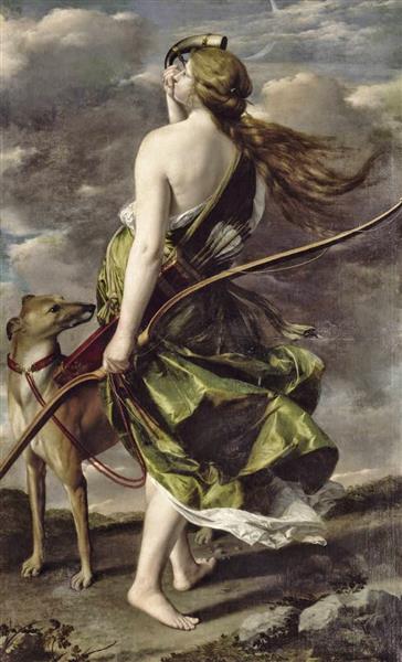 Diana the Huntress, c.1630 - 奥拉齐奥·真蒂莱斯基