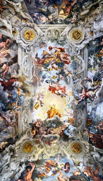 Allegory of Divine Providence and Barberini Power, 1633 - 1639 - 皮埃特羅·達·科爾托納
