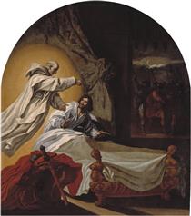 Saint Bruno Appears to Rogerio Guiscardo Count of Apulia and Calabria - Vicente Carducho