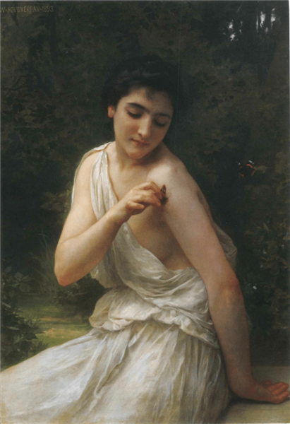 The Butterfly, 1893 - William Adolphe Bouguereau