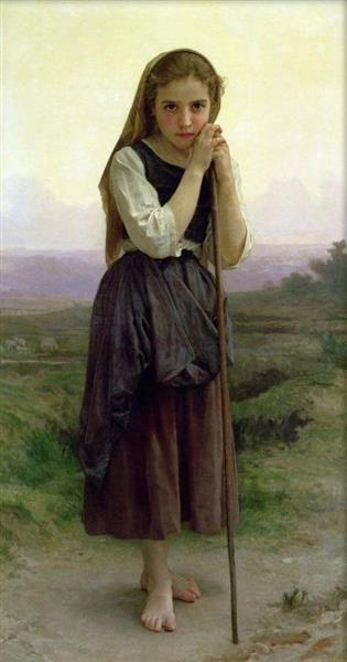 A Little Shepherdess, 1891 - William-Adolphe Bouguereau