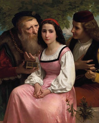 Between wealth and love, 1869 - William Adolphe Bouguereau